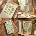 4 Sheet Bloom 3D Cute Puffy Stickers - Kawaii Resin Decorative Sticker Set for Kids, Girls, Adults, Japanese Cartoon Reusable Stickers for DIY Scrapbooks Planner Phone Case (Heart-Melting)