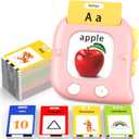 Kidzdo Toddler Talking Flash Cards with 560 Sight Word, Christmas Birthday Gifts for Ages 2-6 Girls, Autism Sensory Toys, Montessori Speech Therapy Learning Toys for 2 3 4 5 6 Year Old Kids, Pink