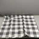 Softalker Gingham Checkered Square Tablecloth - Waterproof Buffalo Plaid Table Cloth Stain Resistant Washable Table Cover for Picnic/Camping/Outdoor - Grey and White, 54 x 54 Inch