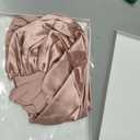 YANIBEST Adjustable Satin Bonnet for Sleeping Women Double Layer Hair Wrap Reduce Friction Prevent Frizz Natural Curly Hair