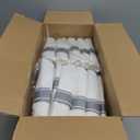 Liacere 350PCS Silver Plastic Plates-Disposable White and Silver Plates 50guest Baroque Plastic Dinnerware Set include 100Plates, 50Pack Pre Rolled Napkins with Silverware 50Cups Perfect for Christmas