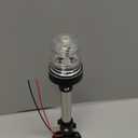 DDL Anchor Light,White LED Stern Light for Boat 3 Nautical Mile Bimini Top Lights Fold Down Pontoon Light All Round 360 12~24V, 9''