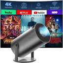 SSC Designs Multimedia Projector With Remote, Ultra HD (Black)