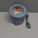 Hot Pot Electric, 1L Mini Ramen Cooker, 450W Rapid Noodles Cooker, Multifunctional Electric Pot for Cooking Pasta, Soup, Portable Pots with Over-Heating Protection for Dorm, Office, Travel (Blue)