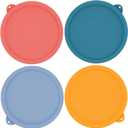 2 Cup Silicone Replacement Lids Storage Cover for Anchor Hocking Glass Bowls (Container not Included) 4 Pack Microwave, Dishwasher and Freezer Safe