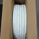 50ft Length Mini Split Line Set,1/4" 5/8" OD Copper Pipes Tubing and 3/8 White PE Thickened Insulated Coil with Flared Nuts for Mini Split Air Conditioner HVAC or Heat Pump System (50FT(1/4+5/8))
