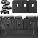 TripleAliners Backrest Mats All Weather Liners Compatible with 2024+ GMC Acadia/Chevy Traverse & 2025 Buick Enclave TPE Third Row Seats Back Cover