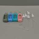 HOMBYS Empty Clear Glass 2oz Small Spray Bottles with Silicone Sleeve Protection - Refillable Containers for Travel, Cleaning Solutions, Essential Oils, Sanitizers - Fine Mist Spray - 4 Pack-Clear (Pink, White, Orange, Army Green)