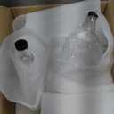 12 Pcs 16 oz Glass Maple Syrup Bottles Clear Reusable Glass Bottles with Lids Loop Handle and Maple Syrup Stickers Jars Container for Milk Potion Juice Sauce Oil Storage Gift(Stylish)