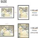 Upsimples 19x25 Frame, Display Pictures 16x20 with Mat or 19 x 25 Without, Wall Hanging Poster Frames, Black, 1 Pack