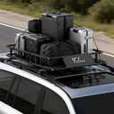 Folews Car Roof Basket 51 x 36 x 6 Inch, Heavy Duty 250LB Cargo Carrier