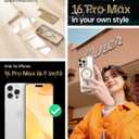 Meifigno Frosted Case for iPhone 16 Pro Max 6.9", [Glitter Card & Wrist Strap] [MagSafe Compatible & Anti-Fingerprint ] [2X Screen Protectors] Fully Raised Lens Case Designed for 16 ProMax, Desert