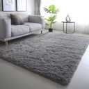 7x10 Area Rugs for Living Room: Grey Area Rug 7 x 10 Carpets for Living Room - Shag Area Rug Modern Indoor Soft Shaggy Fuzzy Floor Carpet for Bedroom (Gray/7x10 Feet)