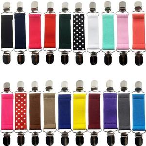 RONYOUNG 16PCS Winter Mitten Clips Elastic Fit Dress Clips Elastic Hat Clip Kids Glove Clips Stainless Steel Small Short Mitten Clips Strong Metal Mitten Glove Clips for Kids Adults