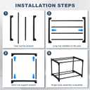 3D Printer Filament Storage Rack 5 Tier with 20 Vacuum Storage Bags