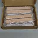 2Pcs 6" Wooden LED Light Display Stand Base,Rectangle Wood Led Light Base Wooden Lamp Base for Display Photos Acrylic Pictures Plexiglass Crystal Resin Craft Art -Warm Light