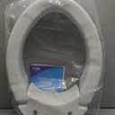 Carex Elongated Hinged Toilet Seat Riser, Adds 3.5 Inches of Height to Toilet, 300 Pound Weight Capacity, Raised Toilet Seat