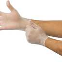 Ansell Microflex Derma Free DF-850 Disposable Smooth Vinyl Gloves for Food Prep & Handling - Medium, Natural (Case of 1000)