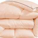 Lightweight Cotton Quilt Warm Solid Color Soft Comforter Easy Care Washable Quilt for Home Winter Fall Decoration (Color 4, 180x220CM (4KG) 