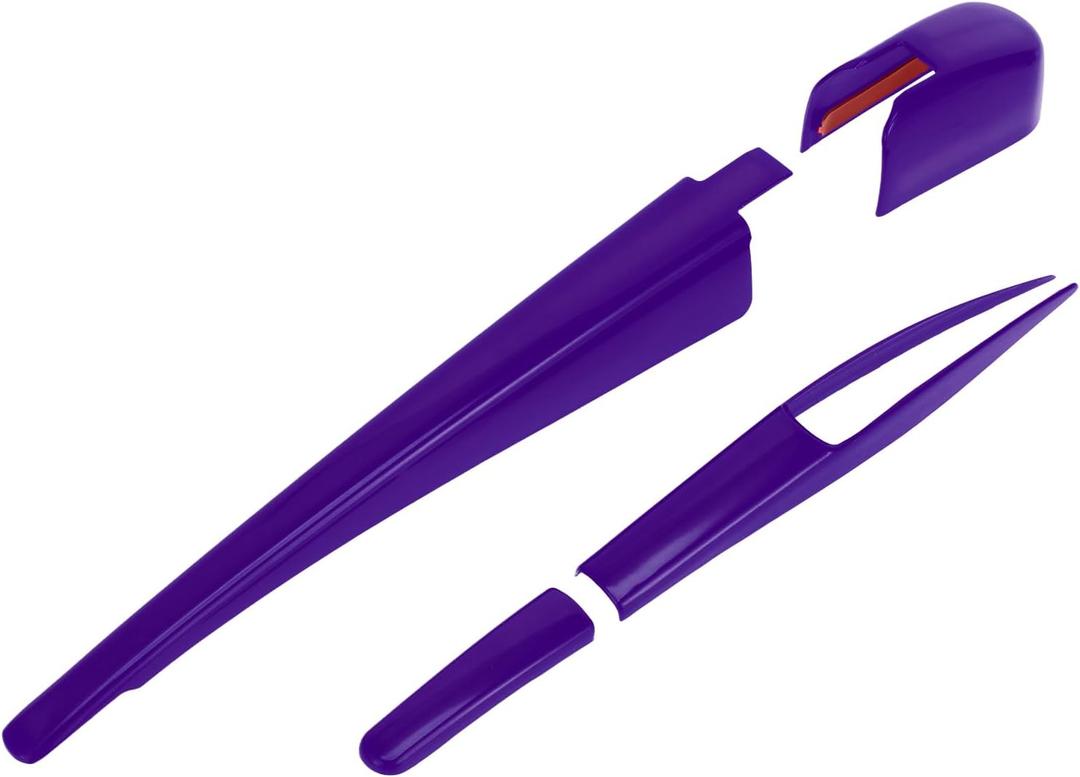 1 Set Rear Window Wiper Arm Blades Cover Trim for Jeep Wrangler JL JLU 18-24 Rear Windshield Wiper Arm Blades Cover Trim ABS Purple