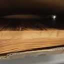 Wooden Threshold Ramp for Home Steps, 4" Rise Doorway Ramp with Non-Slip Grooves, Door Ramp for Wheelchair/Walker/Cart/Scooter, (31.4 W*4.0" H, Solid Wood, 600LBS Capacity)