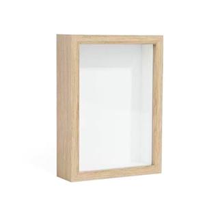 4x6 Shadow Box Frame Display Case, Display Case Box for Memorabilia, Medal, Wedding Memories, Crafts, Tickets, Photos, Flowers, Blind Box, Doll (Burlywood)