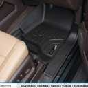MAXLINER Floor Mats 2 Row Liner Set Black for 2015-2018 Cadillac Escalade