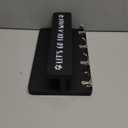 Wood Dog Leash Holder for Wall, Key Hangers with 4 Double Key Hooks, Dog Leash Hanger Wall Mounted for Entryway, Farmhouse Treats,30cm, Black