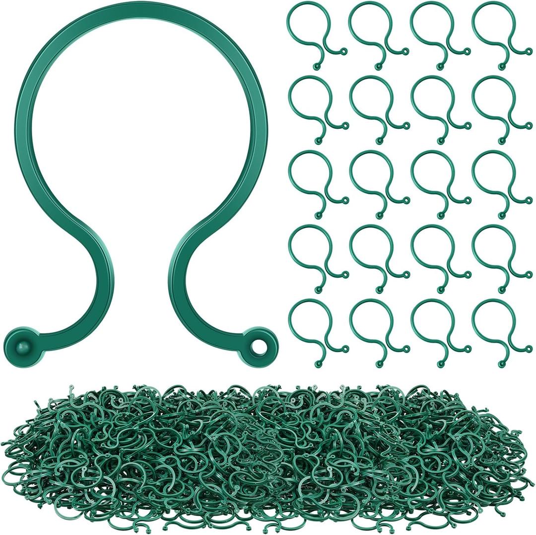 WILLBOND 400 Pcs Plastic Branch Light Clips - Christmas Tree Branch Clips Hanging Hooks Ornament Hanger for Attaching Mini Lights, Plants, Xmas Decorations