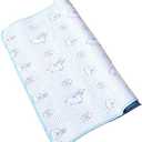 Monvecle Baby Infant Waterproof Soft Cotton Changing Pads Washable Resuable Diapers Liners Mats, Bear-1pcs Large 39" x 28"
