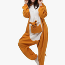 Unisex Adult Animal Onesie One-Piece Pajamas Cosplay Costume Halloween for Women and Men, Small