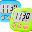 Timer for Kids Teachers Supplies Digital Kitchen Timers for Cooking Large Magnetic Classroom Timer 2Pack-Blue Green