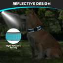 Dog Collar for Small Medium Large Dogs, Reflective, Adjustable Heavy Duty Dog Collar, Soft Neoprene Padded Comfortable for Walking (Blue, M)