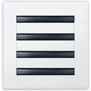 8x8 Modern AC Vent Cover - Decorative White All Aluminum Air Vent - Standard Linear Slot Diffuser Register Grille for Ceiling, Walls & Floors - Adjustable Airflow