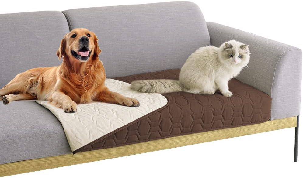 Waterproof and Anti-Slip Dog Bed Cover and Pet Blanket Sofa Pet Bed Mat car Incontinence Mattress Protectors Furniture Couch Cover for Most Cats Dogs, Pets30x70-Chocolate (30x70Inch (Pack of 1))