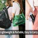 Automatic Travel Mini Umbrella, Compact Folding Small Pocket Umbrellas for Purse Wallet, UV Sun Rain Protection, Lightweight Portable Design Fits in Backpack for Women Men Kids (Black + Black)