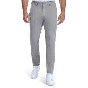 BLUE CHILL Mens Golf Pants Quick Dry with Pockets Light Grey 36W30L (Gray)