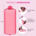 36-Pack Soft Foam Hair Rollers for Overnight Styling - Flexible Sponge Curlers for Frizz-Free, Damage-Free Curls (Pink, 0.98 Inch)