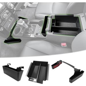 3PCS Center Console Organizer for 2010-2024 Toyota 4Runner Gear Shift Side Tray Hanging and Insert Armrest Storage Boxs for 4 Runner Accessories(3PCS Center Console Organizer/Fit 10-24)