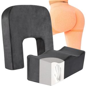 HOMBYS BBL Pillow After Surgery for Butt,Brazilian Butt Lift Pillow + Back Support Cushion,Memory Foam Butt Pillow for Sitting,Driving,BBL Post Surgery Supplies