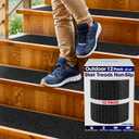 Outdoor Stair Treads Non Slip 30" x 6" 12-Pack Waterproof 80-Grit Grip Strips for Wooden Steps Anti Slip & Anti Skid Step Treads by STEPCORE