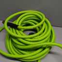 Air Compressor Hose 3/8 Inch x 50 Feet Hybrid Hose with Fittings, Flexible and Kink Resistant, 1/4" Industrial Quick Coupler and Plug Kit - Green