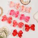CLLOT 40PCS 4.5 Inch Hair Bows for Girls Grosgrain Ribbon Toddler Hair Accessories with Alligator Clips for Baby Girls Toddlers Kids in Pairs