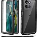 Beasyjoy for Moto G 5G 2025 Case Waterproof, IP68 Underwater with Built-in Screen Protector, Full Body Military Grade Shockproof Dustproof Protective Rugged Cover for Motorola G 5G 2025, Black