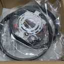 CANEOE 2 Packs Small Modern LED Ceiling Light,2 Rings Creative Black Ceiling Lamp Indoor Hallway Lighting Fixtures for Hallway Living Room Bedroom Kitchen Office (Black)