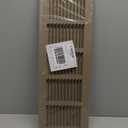 Fits 12x6 Duct Opening | Steel Baseboard Return Air Grille by Handua | Vent Cover Grill | 7/8" Margin Turnback [Depth] to Fit Baseboard | Brown | Outer Dimensions: 13.75"W X 7.75 "H