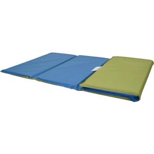 Children's Factory Nap Mats, 1 inch Thick Toddler Sleeping Mats for Preschools and Daycares, Comfortable and Soft 4 Section Folding Nap Pad