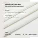 2 x Pink Valentine's Day Pillow Covers 18 x 18 Inch Set of 4, Valentines Decor Love Heart Designs Decorative Pillowcases for Home Sofa Couch Cushion Decoration