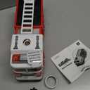 JOYIN LED Fire Truck Toy for Toddlers - LED Projections & Sirens, Bump and Go Fire Engine Trucks with Mode Switch & Volume Control, Kids Firetruck, Boy Toys, Christmas Birthday Gifts for Grandkids