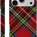 DAIZAG Case Compatible with iPhone 17 Pro,Durable Shock Protection Cover for Girl Women,Christmas Tartan Plaid